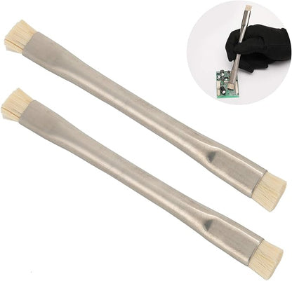 Yctze 2pcs Antistatic ESD Brush, Professional Horse Hair Cleaning Tools for PCB, Motherboard, and Electronics - Ideal for Mobile Phones and Tablets