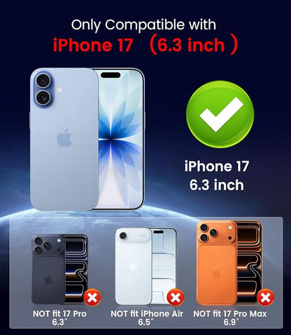 Magnetic for iPhone 17 Case [Compatible with MagSafe][Built-in Camera Lens Protector] Slim Thin Soft Silicone Bumper Shockproof Metallic Luster Phone Case (Rose Gold)