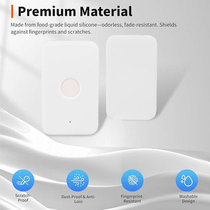 Case for Apple MagSafe Magnetic Power Bank– Soft Silicone Protective Cover Compatible with MagSafe Magnetic Power Bank,Shockproof Anti-Scratch Slim Fit Case,White
