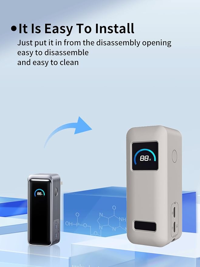 Compatible with Anker Prime Power Bank,9,600mAh Battery Pack with 65W Output,Premium Silicone Shockproof Protection Skin Touch Charging Port Accessible,Grey.