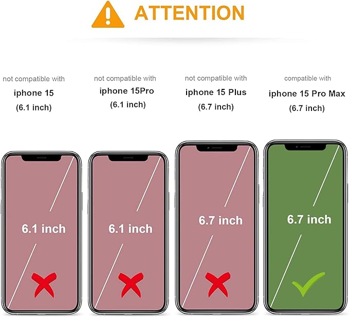 KIHUWEY Crossbody Wallet Case for iPhone 15 Pro Max, Zipper Pocket Case with Card Holder, PU Leather RFID Blocking Protective Cover with Kickstand and Detachable Wrist Strap Lanyard - 6.7" (Red)