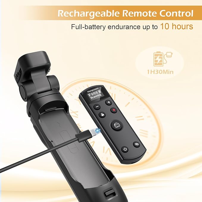 for Fujifilm Tripod Wireless Shooting Grip with Shutter Release - Mini-Tripod with Rechargeable Remote Control for Fujifilm X100 VI/X-M5/X-T30 II/X-E5/X-T5/X half/X-H2S/X-S10/X-S20/X-T50/X-T4/X-T3
