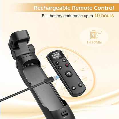 for Fujifilm Tripod Wireless Shooting Grip with Shutter Release - Mini-Tripod with Rechargeable Remote Control for Fujifilm X100 VI/X-M5/X-T30 II/X-E5/X-T5/X half/X-H2S/X-S10/X-S20/X-T50/X-T4/X-T3