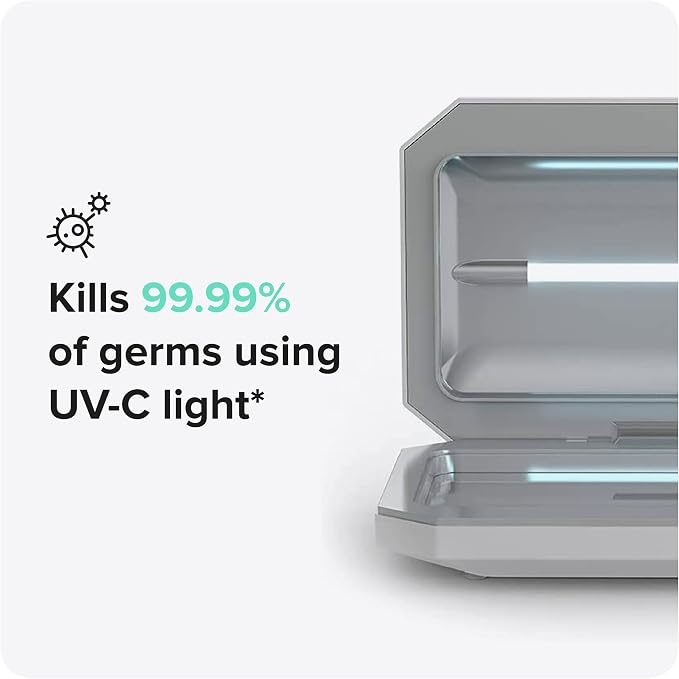 PhoneSoap Basic Cell Phone UV Light Sanitizer Box | Patented and Clinically Proven 360 Degree UV Light Sanitizer | (Black)
