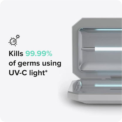 PhoneSoap Basic Cell Phone UV Light Sanitizer Box | Patented and Clinically Proven 360 Degree UV Light Sanitizer | (Black)