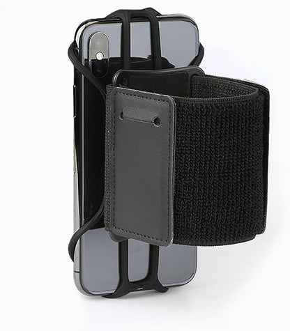 Wristband Phone Holder, Universal Cell Phone Armband for Running Walking 360° Rotation Forearm Wrist Workout Sports Arm Band Fits Samsung Galaxy A16 A15 A14 A13 A03s iPhone 16e 16 15 14 13 12 Pro Max