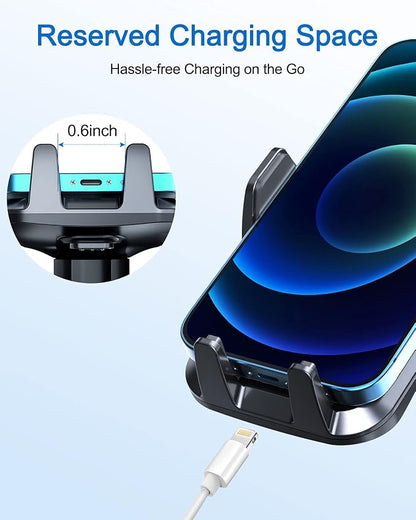 vanva Universal Air Vent Car Mount, [ Big Phones & Thick Case Friendly ] Cell Phone Holder for Car Hands Free Clamp Cradle Vehicle fit for All Apple Smasung Galaxy