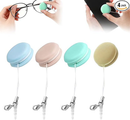 4Pack Screen and Eyeglass Brush Cleaner, Screen and Eye Glass Brush, Mobile Phone Screen Wipe for Eyeglasses Camera Lens Cleaning Brushes for Computer Laptop Phone Monitor