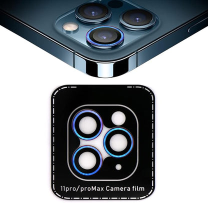 SUWEI Camera Lens Protector for IPhone 11 Pro/11 Pro Max, Aluminum Alloy Lens Screen Stiker Cover Film,Screenprotector Lens Shield, Bright Shiny Color (11Pro/11ProMax)