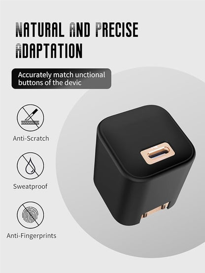 Case for Anker Nano 45W USB-C Charger (Model: B2692), Kids-Friendly Soft Silicone Protective Cover, Shockproof, Waterproof (Black)