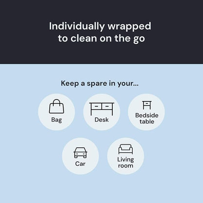 Elite Screens 6-Pack Microfiber Cleaning Cloths - 5-pc 6"×7" & 1-pc 12"×12", Light Blue - Streak-Free Glasses Wipes - Travel-Ready Eyeglass Cleaning Wipes - Oversized Reusable Lens Care Cloths