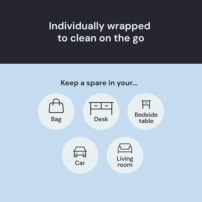 Elite Screens Microfiber Cleaning Cloth - 12" x 12", Blue, 8-Pack - Oversized for Lens Coverage & Glasses Wipes - Scratch-Free Electronic Cleaning Cloth for Screens