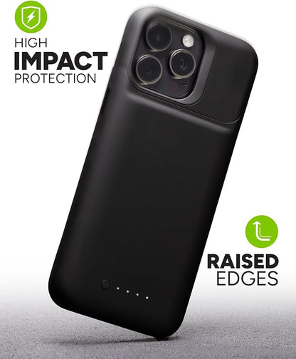 Mophie Juice Pack iPhone 15 Pro Max Battery Case - Legendary Power & Protection - Up to 50% Extra Battery, 6ft Drop Safety, Eco-Friendly Design, Black