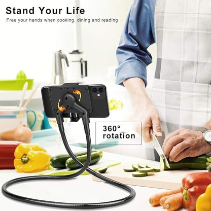 B-Land Cell Phone Holder, Universal Mobile Phone Stand, Lazy Bracket, DIY Flexible Mount Stand with Multiple Function (Black)