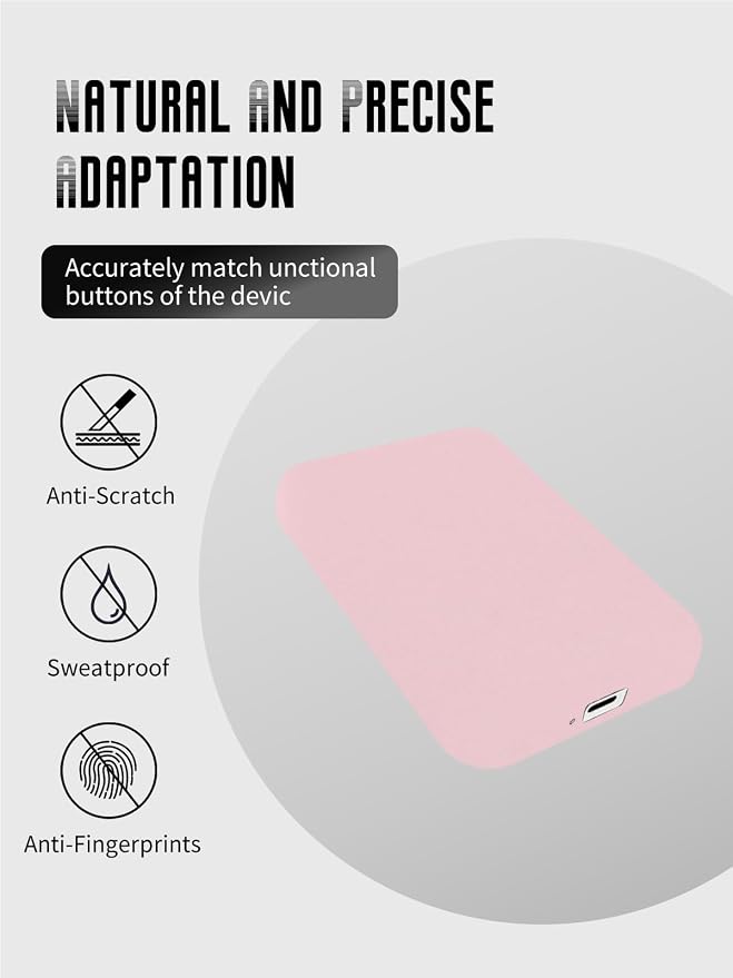 Case for Apple iPhone Magsafe Battery Pack (Model: A2384), Flexible TPU Shockproof Cover Lightweight Easy to Install (Pink)