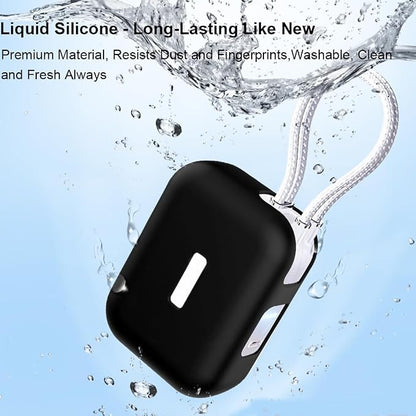 Soft Liquid Silicone Protective Cover for TORRAS EasyGo Power Bank 45W 10000mAh Anti-Scratch Shockproof Drop-Resistant Damage-Proof Dustproof Washable Full-Body Sleeve Case Accessories (Black)