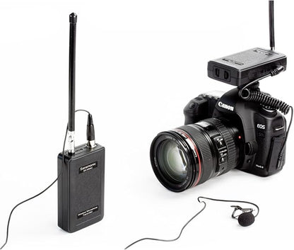 Saramonic SR-WM4C Wireless Lavalier Microphone System for Canon 6D 600D 5D2 5D3 Nikon D800 Sony DV DSLR Camcorders