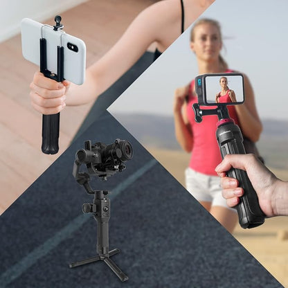 MINIFOCUS Camera Tripod, Desktop Tabletop Stand Compact Tripod with 1/4" Screw, Phone Tripod Stand for Gimbal Stabilizer Webcam Phone Holder Selfie Stick and All DSLR Cameras