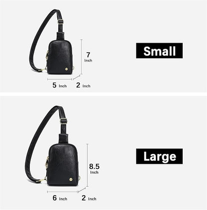 INICAT Sling Bag for Women Touchscreen Small Crossbody Cell Phone Purse Fanny Pack