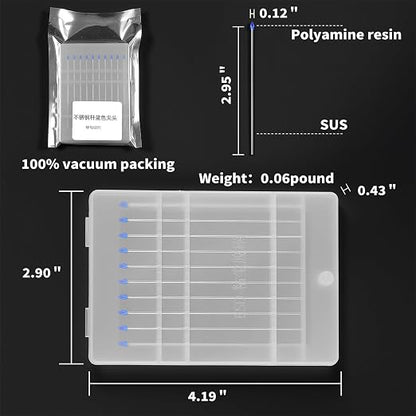 ESD Safe Anti-Static Gel Swabs for Semiconductor Cleaning - Stainless Steel Handle, Non-Abrasive Tips for Chips, PCB, Circuit Boards | No Residue, Lab-Grade, Precision Electronics Maintenance