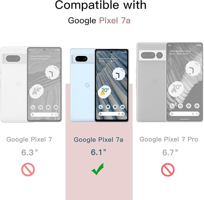 JETech Screen Protector for Google Pixel 7a, 2+2 Pack | with Camera Lens Protector, HD Clear Tempered Glass, Anti-Scratch Protection, Easy Installation Tool