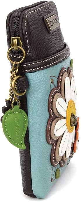 CHALA Plant Life Collection Cell Phone Crossbody Purse-Women PU Leather/Canvas Multicolor Handbag with Adjustable Strap