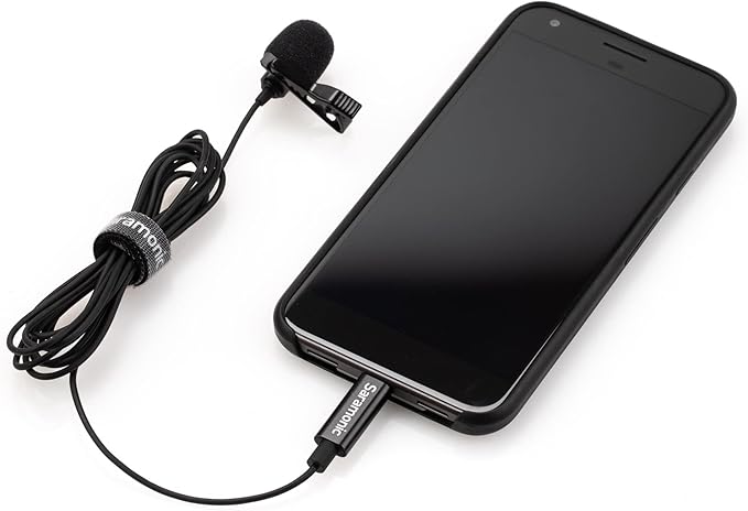 Saramonic LavMicro-U USB C Lavalier Microphone for iPhone 15, iPad, Android, Omnidirectional Condenser Lapel Mic for Vlogging, Interviews, YouTube, TikTok