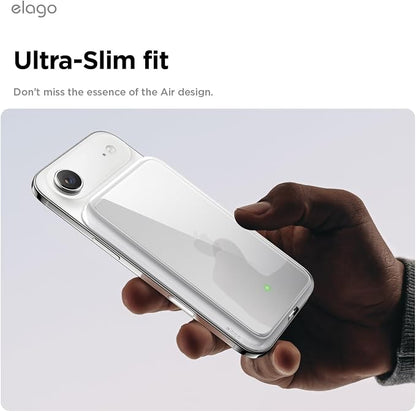 elago Hybrid Clear Case Compatible with MagSafe Battery Pack for iPhone Air - PC + TPU Hybrid Technology, Anti-Yellowing, Crystal Clear, Shockproof Cover, Protective Case (Transparent)