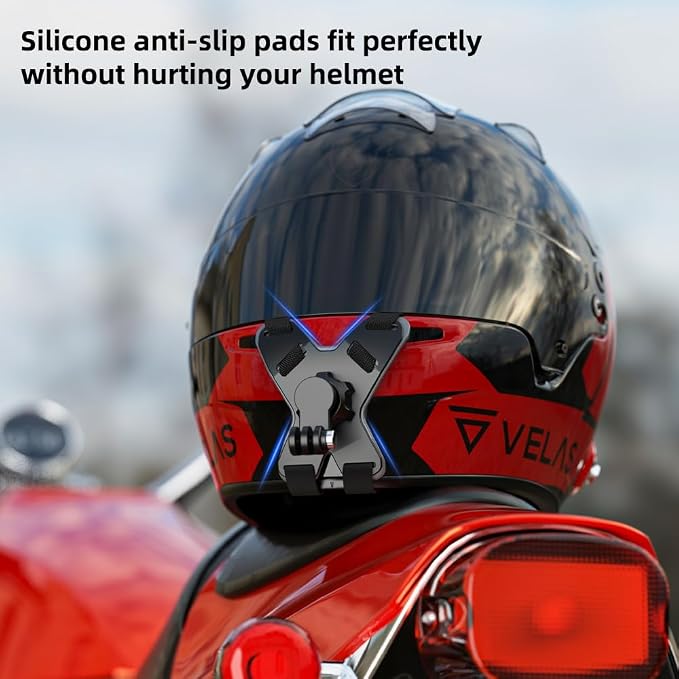 SOH Motorcycle Helmet Chin Strap Mount with Phone Clip, Adjustable Strap Helmet Phone Holder Mount for iPhone 17/16 Pro Max/15/14, Google, Samsung, LG, Pixel, Huawei, Xiaomi,All Smartphones