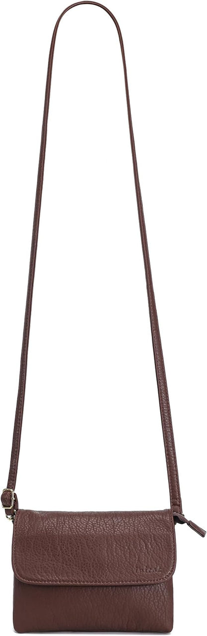 MINICAT RFID Blocking Small Crossbody Bags for Women Vegan Leather Mini Travel Purses Cell Phone Purse Cross Body Bag