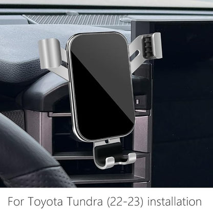 Car Phone Holder for Toyota Tundra 2022 2023 2024 2025 2026 and Toyota Sequoia 2023-2026 Auto Interior Accessories Best Cell Phones Mount Cellphone Mobile Charging Navigation Stand Accessory