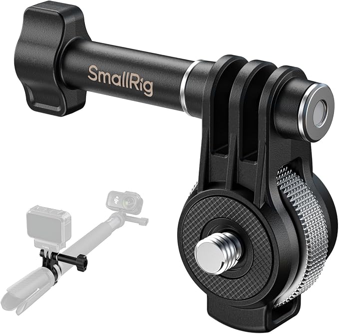 SmallRig Selfie Stick Adapter for DJI Osmo Nano/for Insta360 Go 3/ 3s, with 1/4"-20 Screws for Selfie Stick Tripod