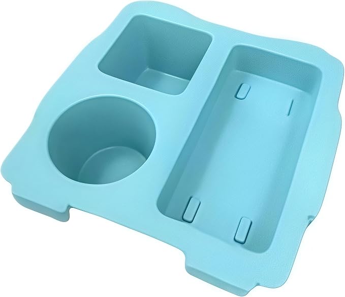 Top Cup Phone Holder Tray Storage Lid for Stanley Compatible with Bogg Bag XL Cover, Cup Organizer Holder Waterproof Silicone Multifunctional Storage Box for Outdoor Beath Camping Travel (Blue, L)