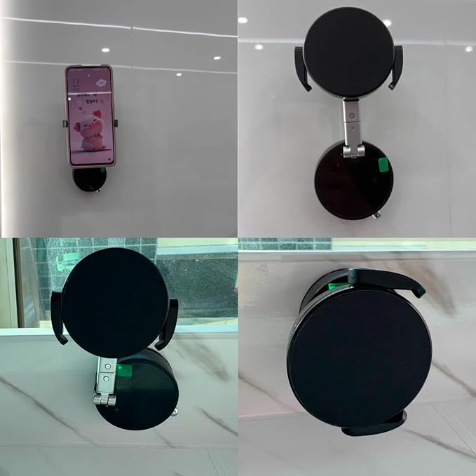 Metal Phone Stand for Desk, Universal Phone Holder with 360 Rotating Arm Foldable Retractable Stand Compatible with Magnetic and Android Phones, Office Accessories (A9)