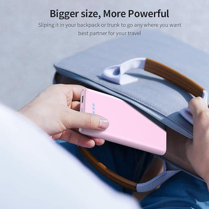 Portable Charger Power Bank 25,800mAh,Ultra-High Capacity Fast Phone Charging with Intelligent Smart IC,2 USB Port External Cell Phone Battery Pack Compatible with iPhone 17 16 15,Samsung,Android-Pink