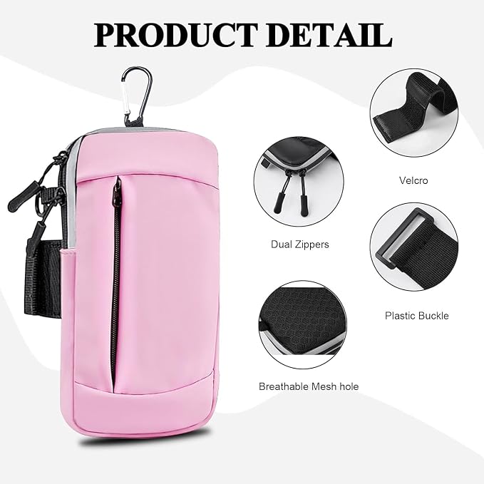 Phone Holder for Running Armband, Small Purses for Women Crossbody Bag Men Kids, iPhone 11 12 13 14 15 16e 16 17 Pro Max Xs Xr X Mini Galaxy Ultra Plus,3 in 1 Phone Sports Armband Sleeve Gym