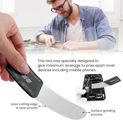 5Pcs Disassembler Pry Tools, Ultra-Thin Separate Screen Curved Spudger, Stainless Steel Mobile Phone Screen Pry Blade, Repair Opening Tool for Smartphone Curved-Screen LCD Casing(5pcs)