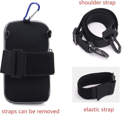 Men Women Sport Running Armband Cellphone Holder Pouch Crossbody Shoulder Purse Arm Bag for Samsung Galaxy S22 Ultra Plus S20 FE S21 Fe A53 5G A12 A13 5G A22 A32 A52 Pixel 6 Pro Moto G Pure (Gray)