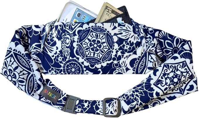 BANDI Running Belt for Women & Men – USA Made No-Bounce Adjustable Waist Pack & Secure Fanny Pack – Fits All Phones, Gels & Essentials – Zipper-Free, Medical Device Friendly