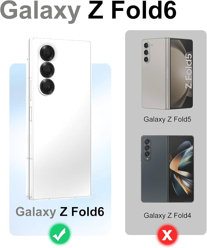 Btscase for Samsung Galaxy Z Fold 6 Case,Built in Front Screen Protector,Gold Glitter Marble Pattern Hard PC Slim Shockproof Full Body Drop Protective Case for Galaxy Z Fold 6 5G, Blackish Green