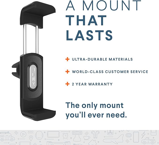 Kenu Airframe+, Air Vent Car Phone Holder Mount, Cell Phone Stand for Car, Expandable Grip & 360 Degree Pivot, Compatible with Latest iPhones, Samsungs, & Androids