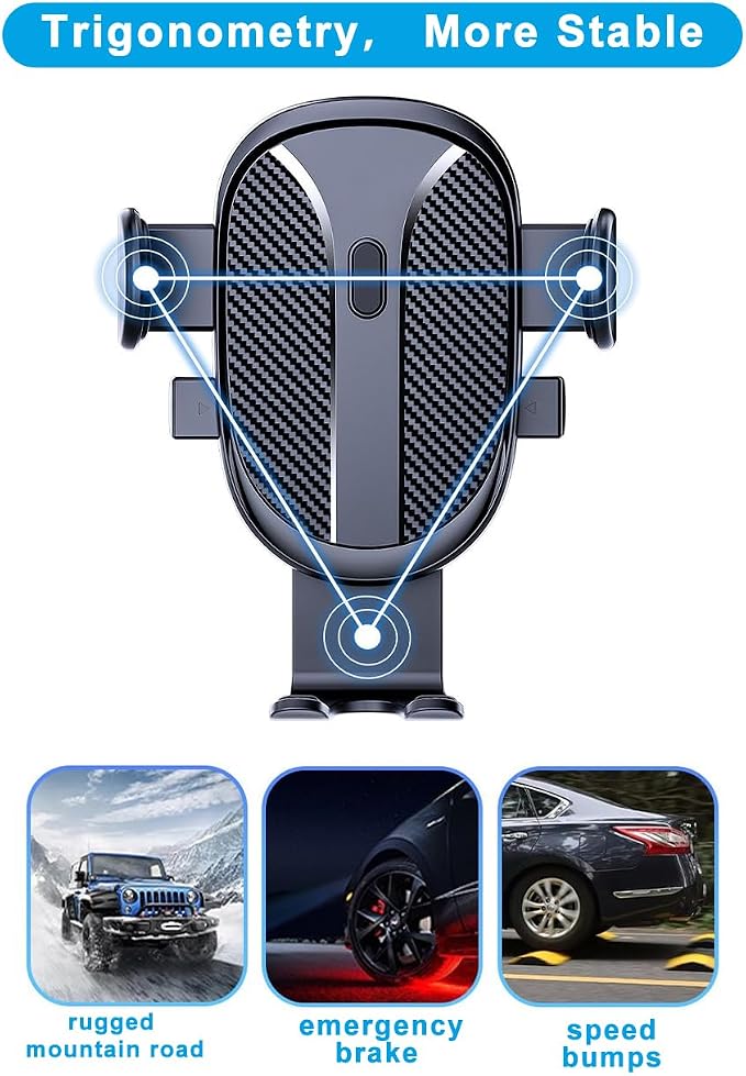 Car Phone Holder for Chevy Silverado/GMC Sierra 1500/2500/3500 Accessories 2022 2023 2024 2025 Custom Dash Mount Cell Phone Holder for Most Smartphones One-Hand Operation(with 13.4inch Screen)