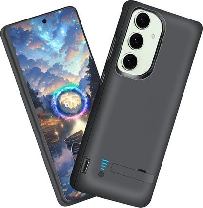 Sitong Battery Case for Samsung Galaxy S24+, 5000mAh Rechargeable Extended Battery Charging Charger Case, Add 100% Extra Juice, Not Compatible with S24 or S24 Ultra (6.7 inch) Black