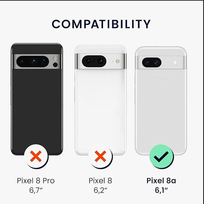 Battery Case for Pixel 8a, Upgraded 10000mAh Battery Pack Rechargeable Charger Case with Wireless Charging Compatible for Pixel 8a (6.1 inch) External Charging Cover(Black)