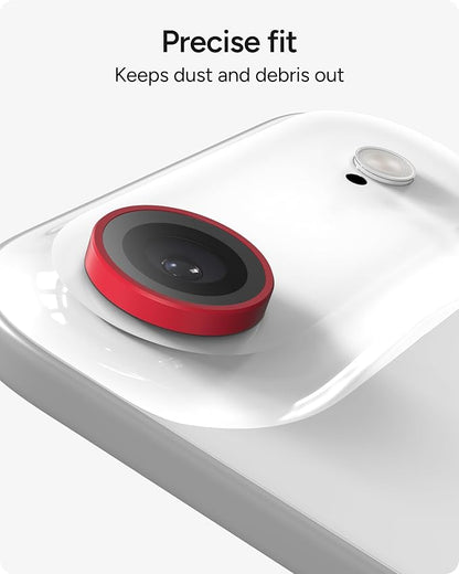 ZAGG iPhone Camera Lens Protector for iPhone Air - Red, Camera Ring, Maximum Impact & Scratch Protection, Anti-Reflective Technology, Smudge-Resistant, Precise Fit, Glass Elite