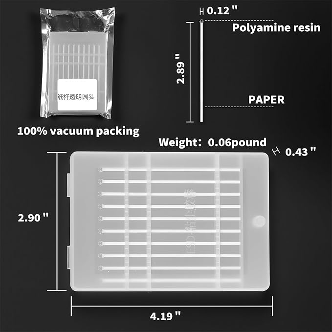 Reusable ESD Safe Gel Swabs with Paper Handle (2.5mm) - Anti-Static Sticky Tool for Camera Sensors, Semiconductors - No Residue, No Scratches, Multi-Use Cleaning