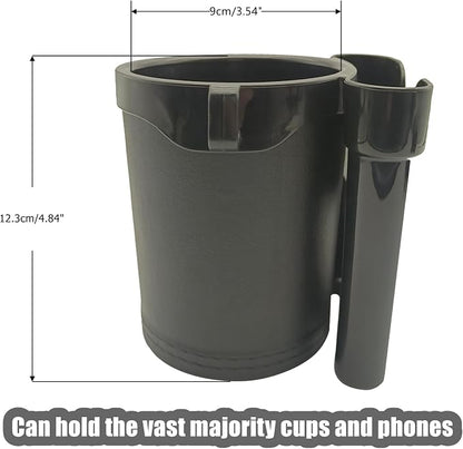 Bike Cup Holder with Phone Keys Holder, Handlebar Water Bottle Cage for E-Bike, Scooter, Stroller, Wheelchair