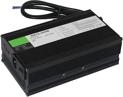 Charger Aluminum Lithium Ion Battery 29.2V 20A Charger 8S 24V LiFePO4 Battery Smarts Charger Aluminum Shell with Fan Robot Electric Wheelchair(Crocodile Clip,A.U)