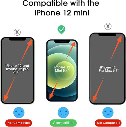 amFilm OneTouch Tempered Glass Screen Protector for iPhone 12 Mini (5.4", 2020) with Easy Installation Kit(2-Pack)