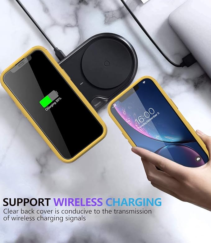 Diverbox for iPhone Xr Case [Shockproof] [Dropproof] [Dust-Proof],Heavy Duty Protection Phone Case Cover for Apple iPhone XR (Yellow)